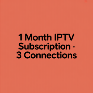 1 Month IPTV Subscription - 3 Connections